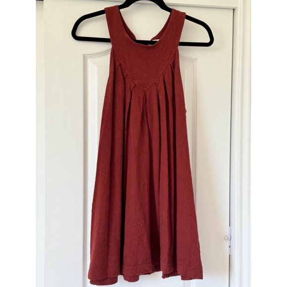 Free People FP BEACH Beat The Heat Tunic Dress Womens Red Cowboy Natural Medium - Picture 15 of 15